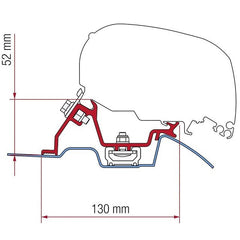 Fiamma Adapterkit 3-tlg. F65 S/L für Sprinter ab 06/2006