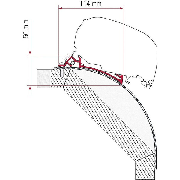 FIAMMA Adapterkit 3-tlg. für F65 S/L – Laika Kreos