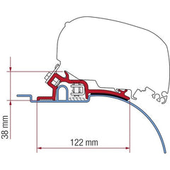 FIAMMA Adapterkit F65 S/L Ducato High Roof 1994-2006