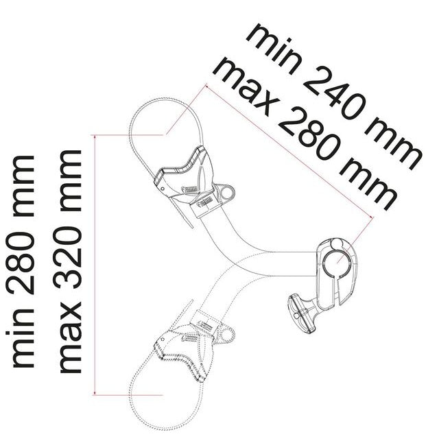 FIAMMA Bike Block Pro S2 Abstandshalter aluminium