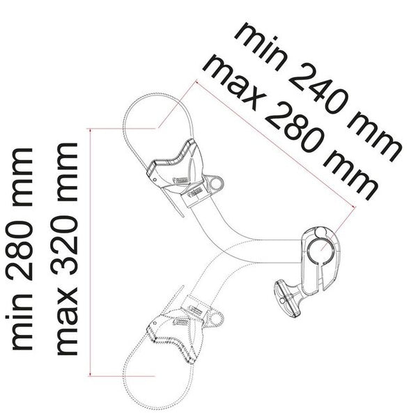 FIAMMA Bike Block Pro S2 Abstandshalter aluminium - 2