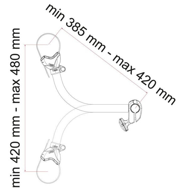 FIAMMA Bike Block Pro S3 Abstandshalter aluminium - 3