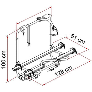 FIAMMA Carry-Bike Caravan XL A Pro 300 – 2 Räder - 2