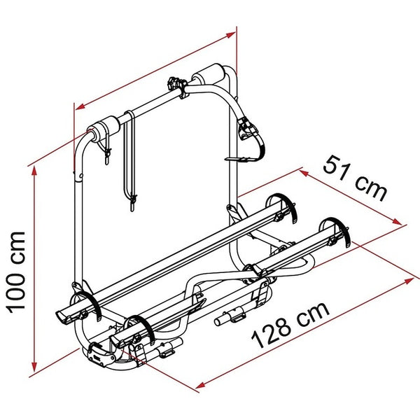 FIAMMA Carry-Bike Caravan XL A Pro 300 – 2 Räder - 2