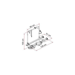 FIAMMA Carry Bike Caravan XL A Pro 300, 50 kg, Aluminium - 2