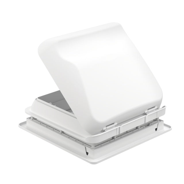FIAMMA Dachhaube Vent 28F LED-Frame 28x28 cm weiß