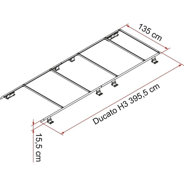 FIAMMA Dachträgersystem für Ducato H3