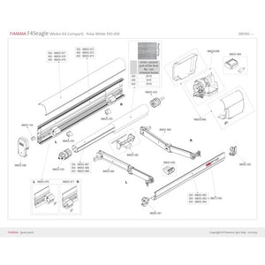 Fiamma Frontblendenverschluss links weiß F45L - 2