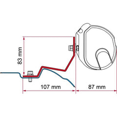FIAMMA Markisenadapter Kit für Mercedes Viano/Vito/V‑Class