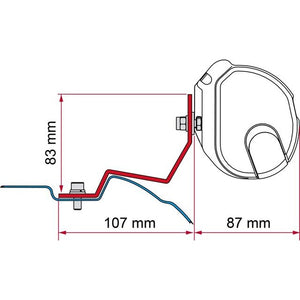 FIAMMA Markisenadapter Kit für Mercedes Viano/Vito/V‑Class