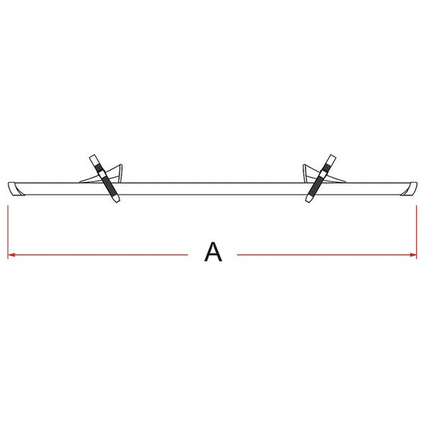 Fiamma Rail Premium 128 cm – deep black - 2