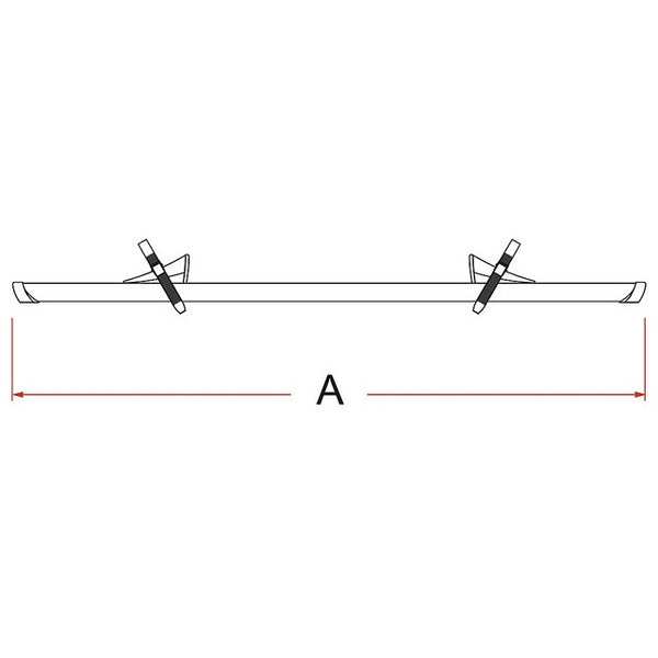 FIAMMA Rail Premium S Fahrradschiene 128 cm – deep black - 3