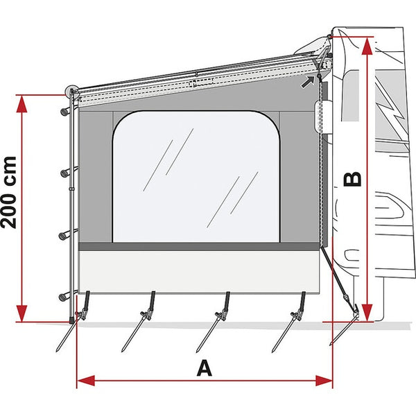 Fiamma Seitenwand Caravanstore F35 – 210 cm