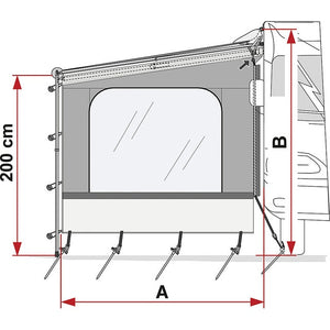 Fiamma Seitenwand Side W – Caravanstore F35 XL, grau - 2