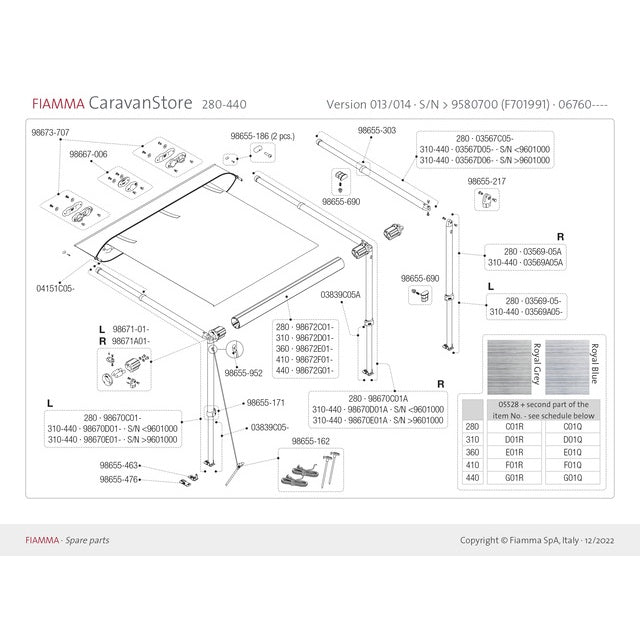 FIAMMA Stützfußstück links - Caravanstore/F35pro