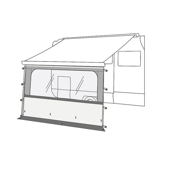 FIAMMA Vorderwand Blocker Pro PVC 200 cm Höhe 100 bis 513 cm - 2