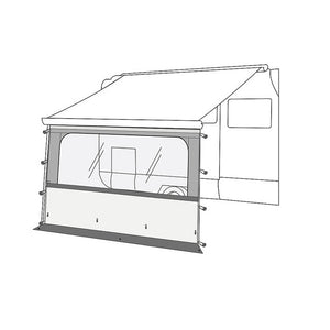 FIAMMA Vorderwand Blocker Pro PVC 200 cm Höhe 100 bis 513 cm - 2