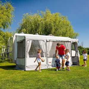 FIAMMA Vorzelt Privacy Room F45 / F70 grau Vinyl Alu 250 cm breit 260 bis 300 cm - 2