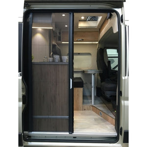 Fliegenschutztür Horrex für MB Sprinter ab 2018 RAL7021 - 3