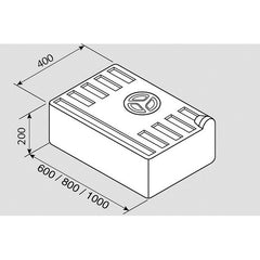 Frischwassertank FUSION 78 l – transparent/weiß