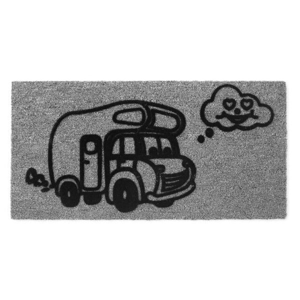 Fußabstreifer Derby Flock – Camper, grau