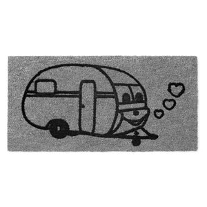 Fußabstreifer Derby Flock - Grau für Caravan