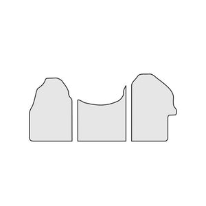 Fußmatte Gummi für Mercedes Sprinter W910 3-tlg.