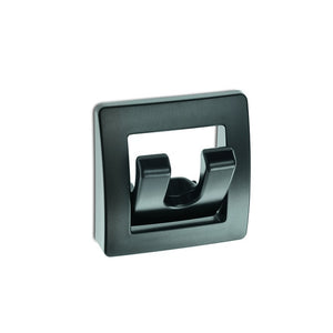 Garderobenhalter 2-fach klappbar schwarz matt