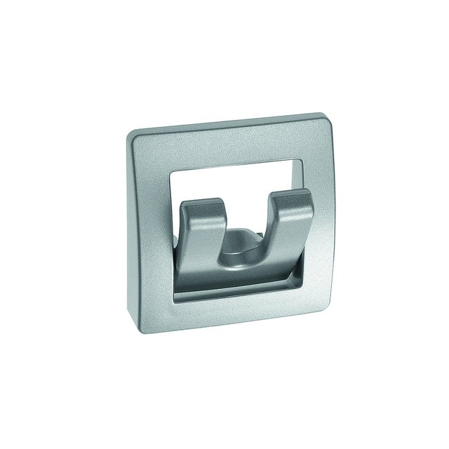 Garderobenhalter klappbar 2-fach silber