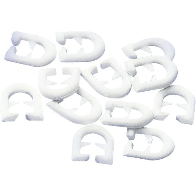 Gardinen-Gleiter T-Schiene, 25 Stück weiß