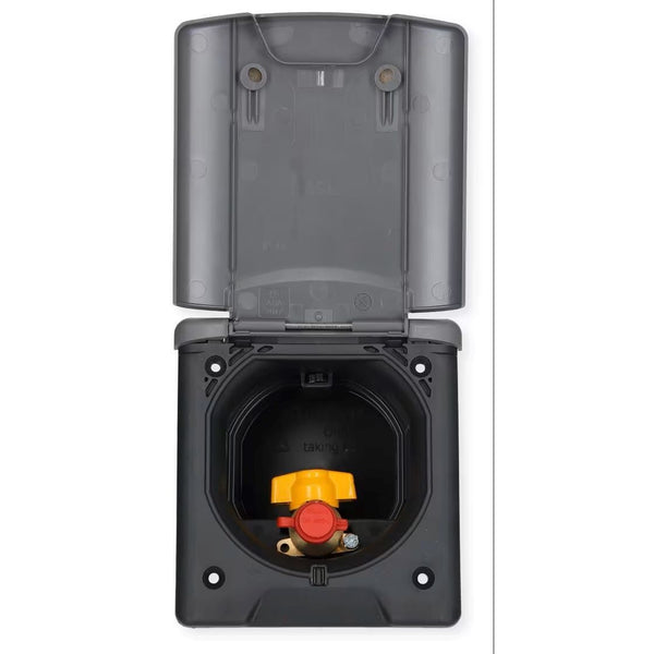 Gas-Außensteckdose mit Magnetverschluss