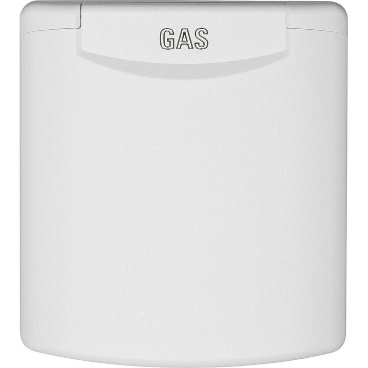 Gas-Außensteckdose weiß (UV-beständig)