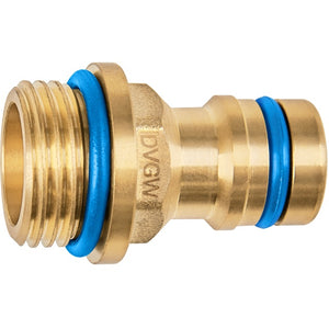 GEKA plus Gerätestecker Trinkwasser bleifreies Messing DVGW 3/8 bis 3/4 Zoll
