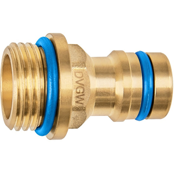 GEKA plus Gerätestecker Trinkwasser bleifreies Messing DVGW 3/8 bis 3/4 Zoll