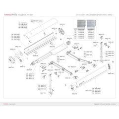 Gelenkarm für Markise F65S 320-490 cm (links)