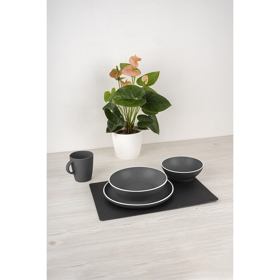 Geschirrset Dolomit 11-teilig - Grau