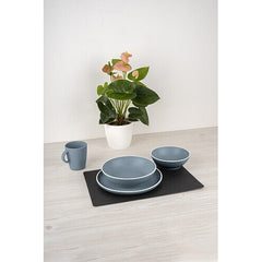 Geschirrset Dolomit 11-tlg. Melamin Blau – BRUNNER