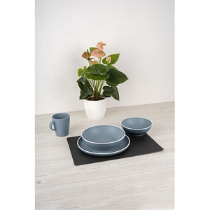 Geschirrset Dolomit 11-tlg. Melamin Blau – BRUNNER