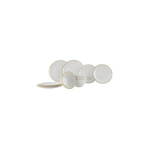 Geschirrset Melamin Gold 12-teilig | gimex