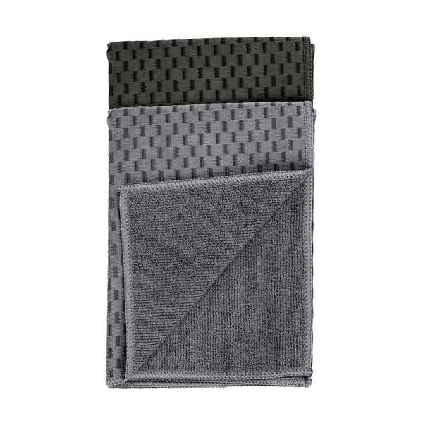 Geschirrtücher WENKO Mikrofaser schwarz 2er Set