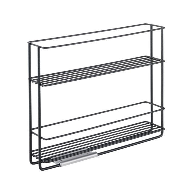 Gewürzregal LAVA In&Out – schwarz, kleben (ohne Bohren)