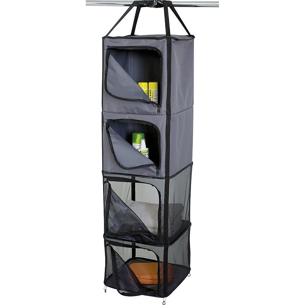 Hängeschrank Eurotrail dunkelgrau mit 4 Fächern