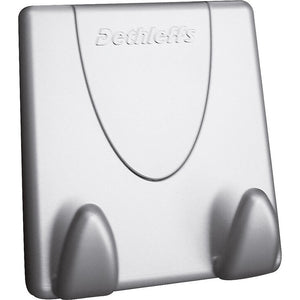 Hakenleiste 2-hakig in Silber und Grau