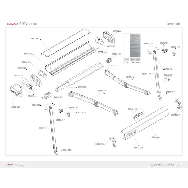 Halterung Stützfuß F40 VAN - FIAMMA - 2