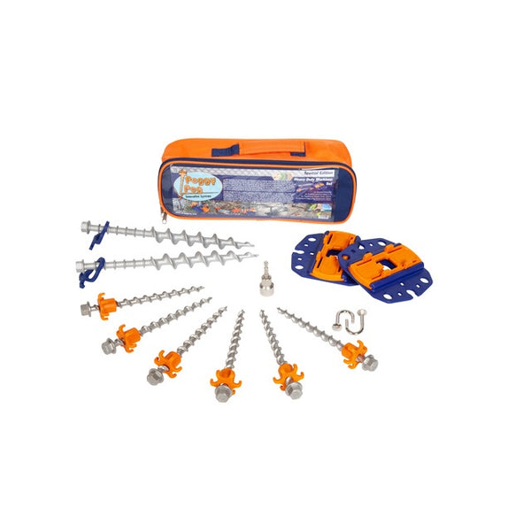 Heavy Duty Markisen-Set – Schraubheringe & Anker