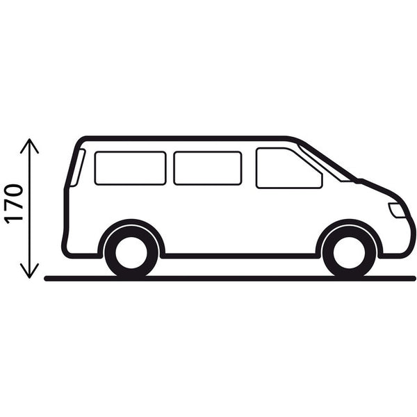 Heckklappenzelt BRUNNER für VW Caddy 5 grau - 3