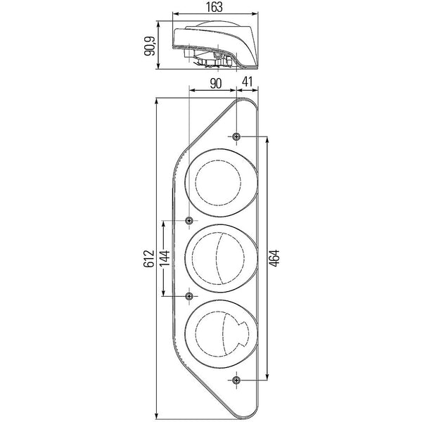 Heckleuchte Hella 12V links - Multifunktionsleuchte - 2