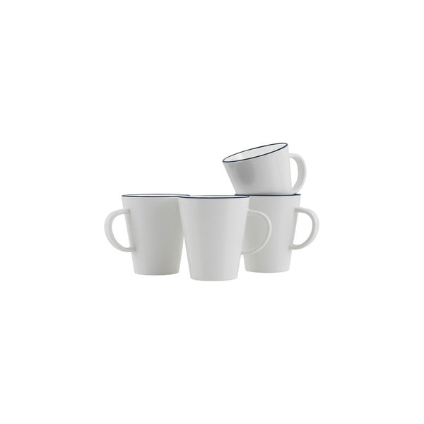 Henkelbecher gimex Linea 4er-Set 350 ml – blau