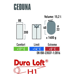 High Peak Ceduna Deckenschlafsack – Komfort 11°C - 3