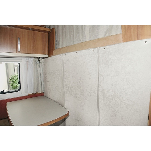 Hindermann Thermo-Trennvorhang 222×148 cm – hellbeige